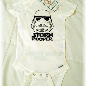 Star Wars One Pieces - Star Wars Storm Pooper Baby Onesie New Star Wars One Pieces - Star Wars Storm Pooper Baby Onesie New